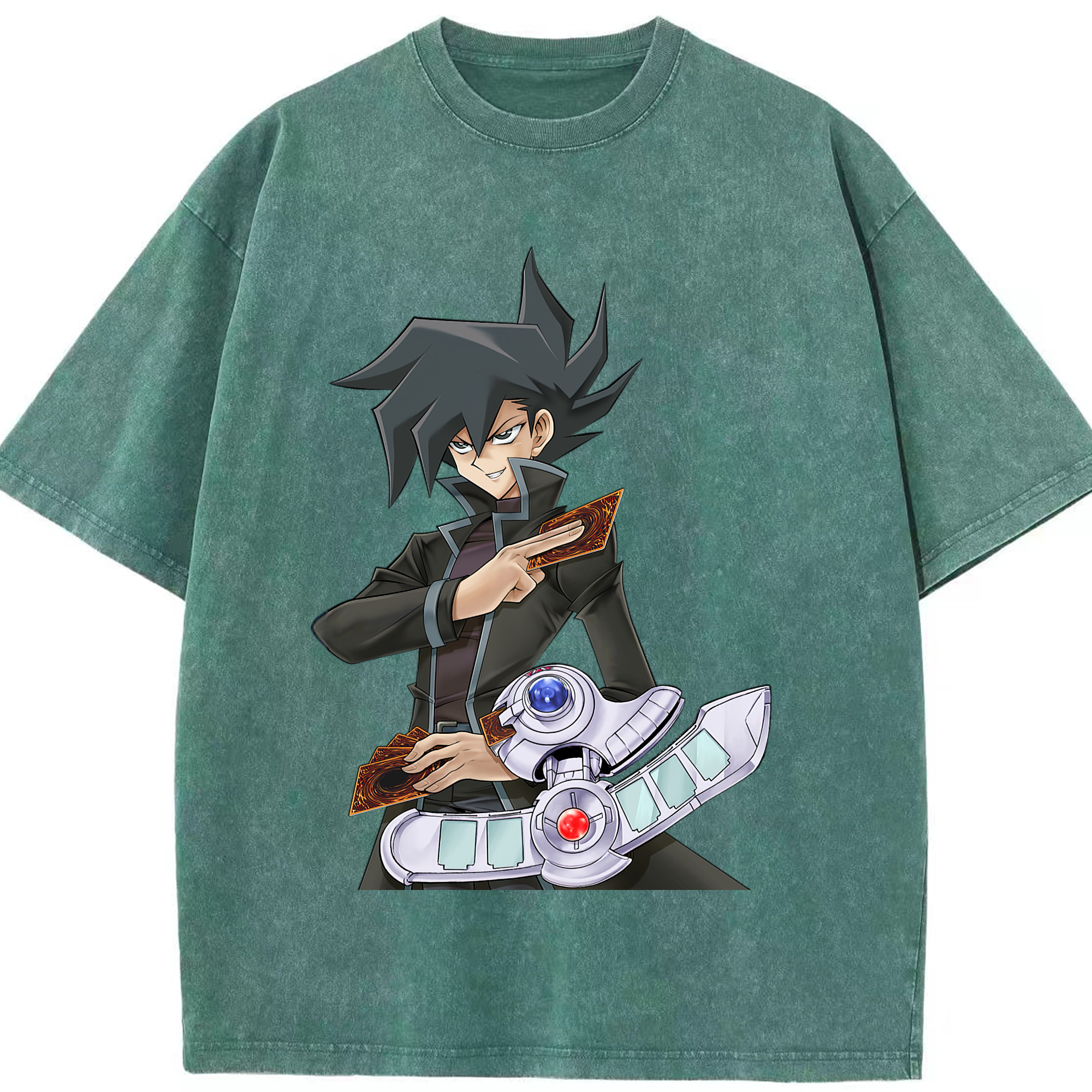 （画像用） 遊☆戯☆王 Yu-Gi-Oh! 綿100% ヴィンテージ風 半袖Tシャツ（フロントプリント）